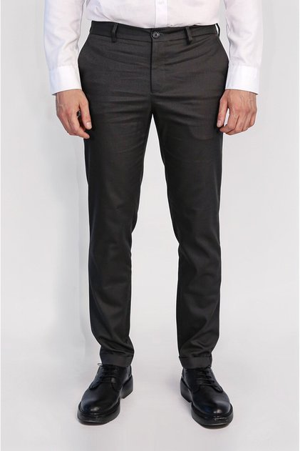 / Waist Elastic Trousers/Pfue Gray