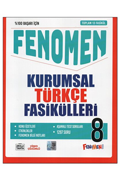 Fenomen Yayıncılık Fenomen Yayınları 8. Sınıf Kurumsal Türkçe