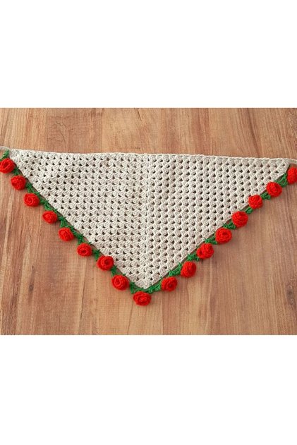 el örgüsü gül bandana