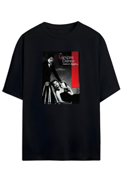 The Vampire Diaries Designed Unisex Oversize Cotton T-Shirt