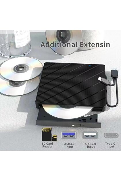 valkyrie Harici CD DVD Okuma Yazma USB 3.0 Hub Çok Amaçlı External