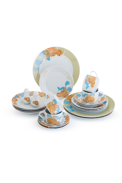 Ceramic Dinner set 22 pieces for 6 persons