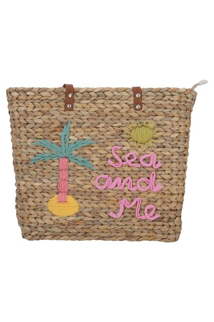 Thermos Carry Bag, Wicker, 40x30 cm - Dark Beige