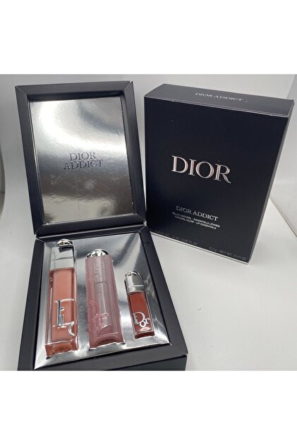Dior ADDICT 3-PIECE SET (001 Pink) Lip Glow, Lip Maximizer & Mini