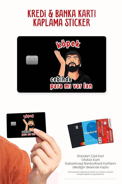 Do I Have Money in My Pocket - Papara, Tosla, Bus Card Covering Sticker for Credit Card