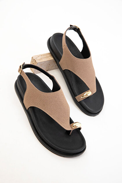 SOHO Mink Suede Women's Sandals 20632- Trendyol