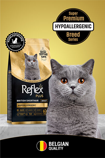 Reflex Plus British Shorthair Yetişkin Kedi Maması 8 Kg - Fiyatı