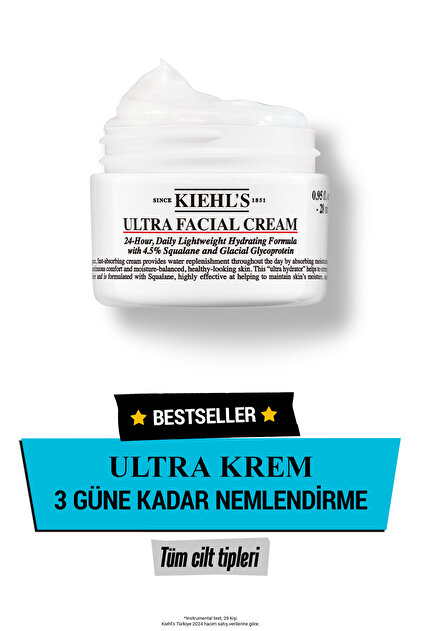 Kiehl's Ultra Facial Cream 125 ml 24 Hours Nemlendirici Günlük