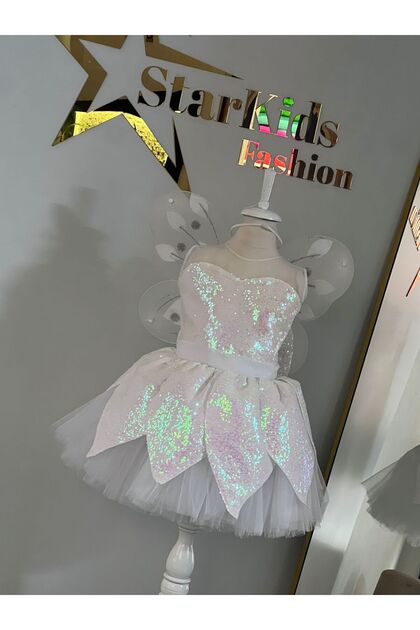 tinkerbell sequin dress Girls' Tinkerbell Fairy Dress: Sequin Tulle Costume, Birthday Party