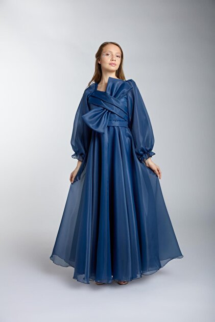 Mutlu City Girl/Teenager New Fashion Shiny Fabric Full Mold Long Sleeve Evening Dress 5541- Trendyol Mutlu City Girl/Teenager New Fashion Shiny Fabric Full Mold Long Sleeve Evening Dress 5541- Trendyol