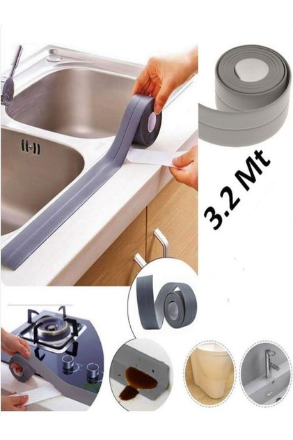 Su Sızdırmaz Bant Mutfak Lavabo Pencere Duvar Bandı 3.2 M