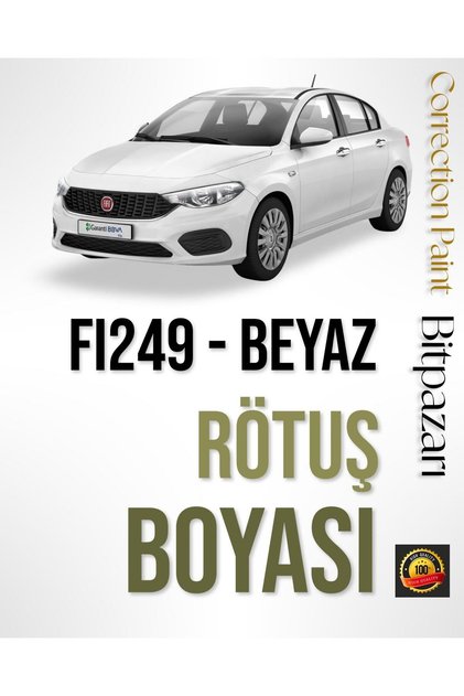 Fiat Egea Cross uyumlu 249 Bulut Beyaz - Profesyonel Çizik Ve Taş izi Giderici Rötuş Boyası 20ml.