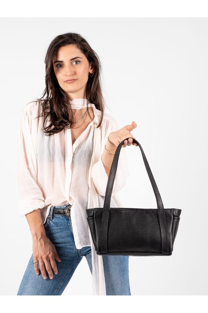 Saraci Genuine Leather Women's Shoulder Bag – Minimalist – Stylish Daily Crossbody Bag with Adjustable Strap