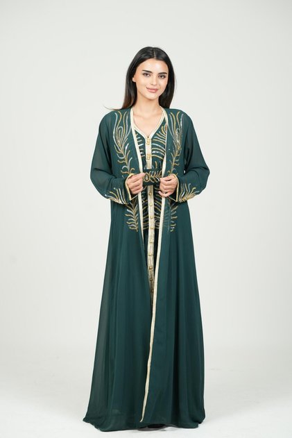 Embroidered Kaftan Luxury Dress Women kaftan dress