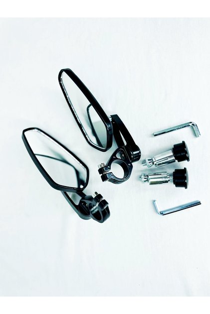 universal Katlanabilir Motorsiklet Gidon Aynası Siyah