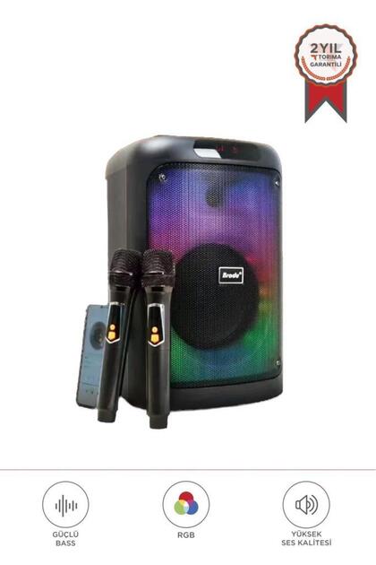 Torima Bluetooth Hoparlör Karaoke Subwoofer Çift Mikrofonlu 3000