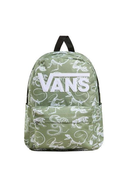 Old Skool Grom Backpack Unisex Green-White Backpack Vn000H56Cbo1
