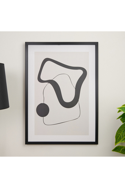 Deco Elegant Curves Tablo - 50x70 cm