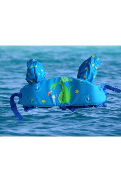 Green Whale 14-25 kg Sponge Filled Children's Pool Sea Buoyancy Vest, Life Jacket Clothes, Sea Sim