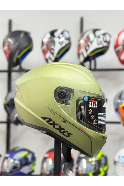 DRAKEN S SOLID A6 MATT GREEN KASK