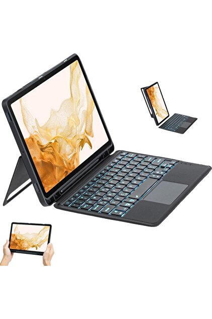 Fogy Galaxy Tab S9 Fe Plus 12.4 Inç Keyboard Bluetooh Bağlantılı