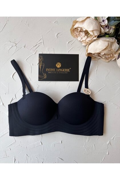 Lady Baby Strapless Cut Support Seamless Imported Non-Marking Bra with Underwire and Gatherer