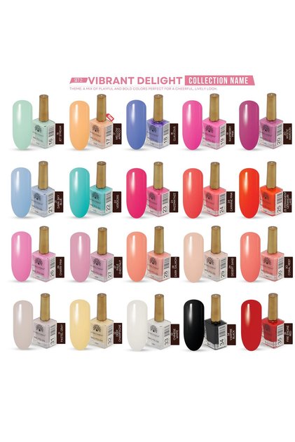 Nail Polish Set 15ml – Air-Dry, Vegan, Long-Lasting, Chip-Resistant – 20 Vibrant Shades, Mani & Pedi