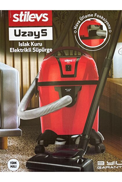 cvtvlist usual sarouel グレーレッド SİTİLEVS Stilevsuzay S 2400 W Islak Kuru Elektrikli Süpürge