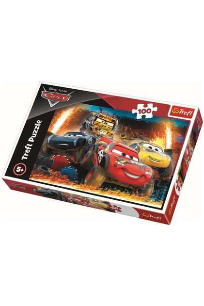 Trefl Disney Cars Puzzle Preteky na hranici limitu, 100 dielikov