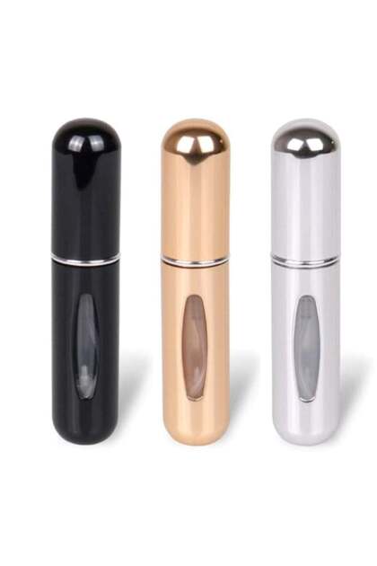 Pack Of 3 Portable Mini Perfume Atomizer Refillable Spray Traveling Scent Pump Case
