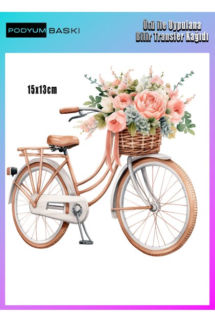 Ütü Ile Yapışan Tekstil Dtf Baskı Tişört ve Dekorasyon Baskısı Bisiklet baskı kagıdı