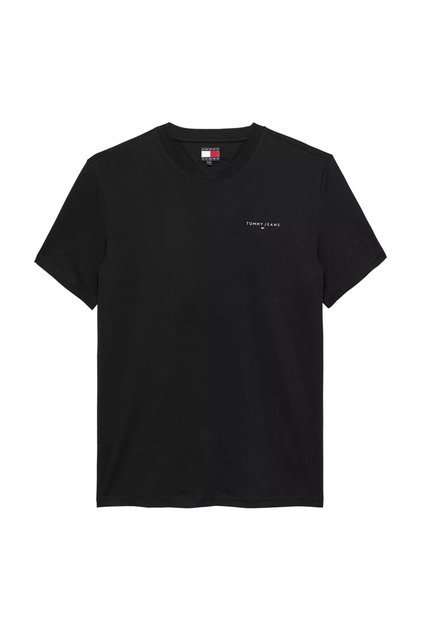 Men's Slim Fit Minimal Logo T-Shirt - Black