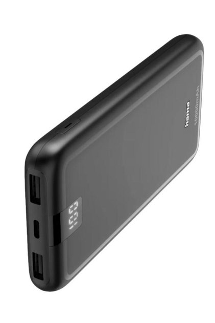 Baterie externa HAMA Performance 10 201709, 10000mAh, 1xUSB-C, 2xUSB-A (Gri)