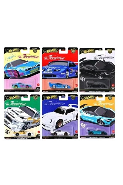 HOT WHEELS Car Culture Silhouettes 6'lı Set – Chase Model Dahil