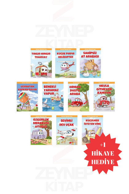 Okumayı Öğrendim Serisi for First Graders (10 Stories +1 Story Gift)