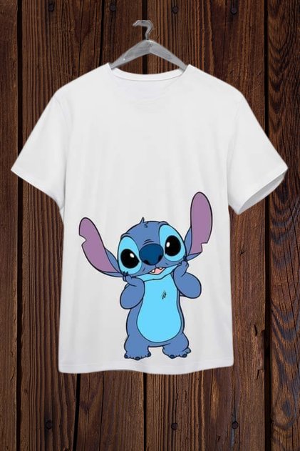 Stitch Printed Oversize T-Shirt