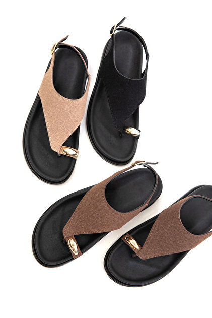 SOHO Mink Suede Women's Sandals 20632- Trendyol