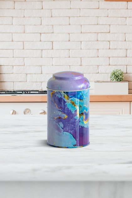 Ef115-f0 Liquid Purple Patterned Spice Bowl 1.1 Lt