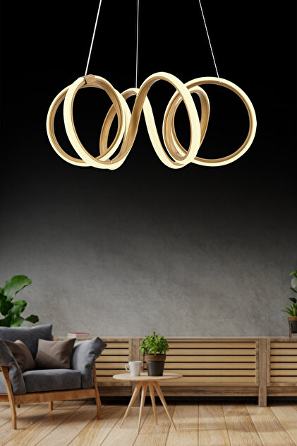 İstanbul Avize Delux Eskitme Ledli Modern Beyaz Power Led Avize