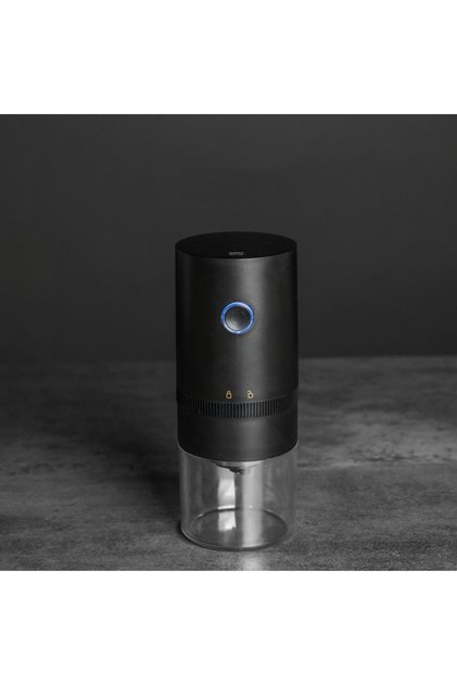 985 Black USB-Rechargeable Burr Coffee Grinder - Perfect Portability with Adjustable Settings & Easy