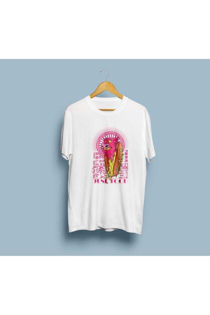 Oversized Hot Dog Design Unisex t-shirt