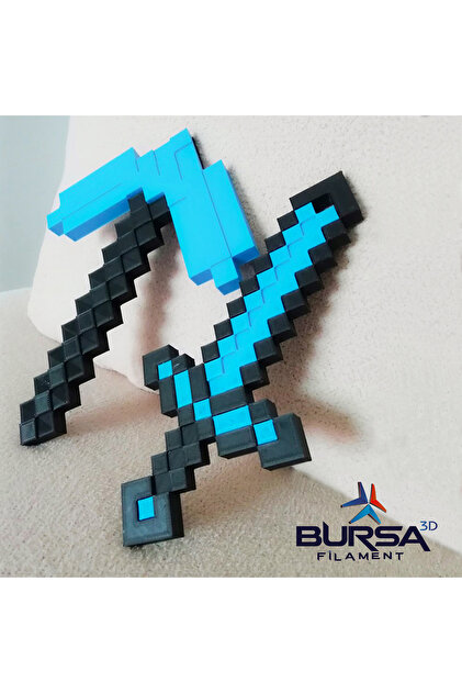 Asi Bursa3dfilament Minecraft Diamond Pickaxe,sword Set 15cm