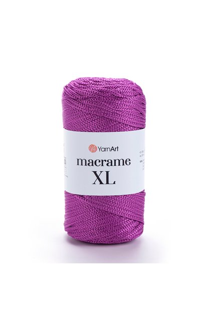 Макраме XL - Прежда за ръчно плетене Макраме, лилава - 161