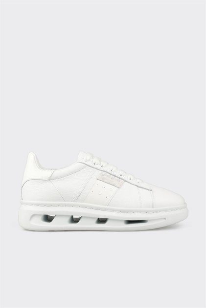 White Leather Men's Sports Shoes