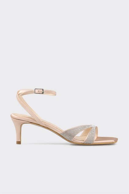 Nerzfarbene Damen-Sandalen für den Alltag