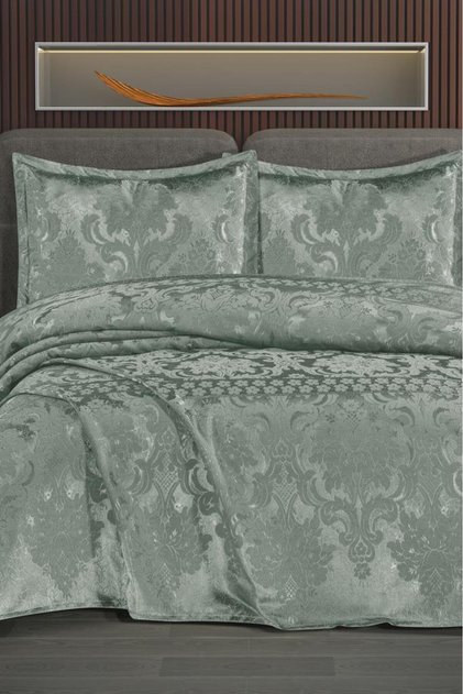 Chenille Double Bedspread 240X260 cm Mint