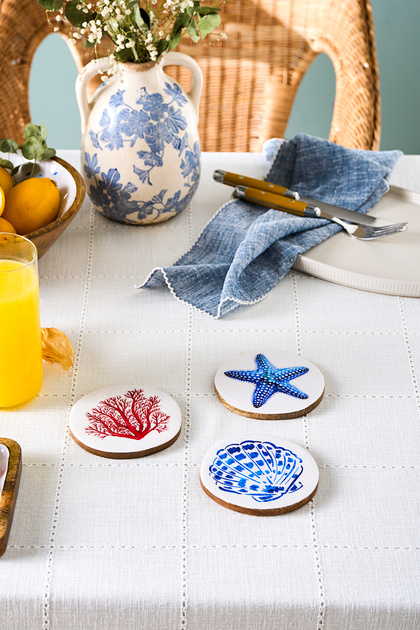 Mango Marin Bardak Altlığı 3'lü Set
