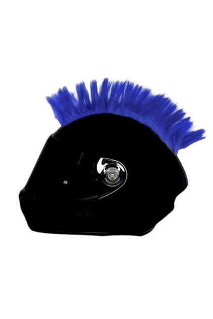 Creasta Punk Casca Moto Albastru