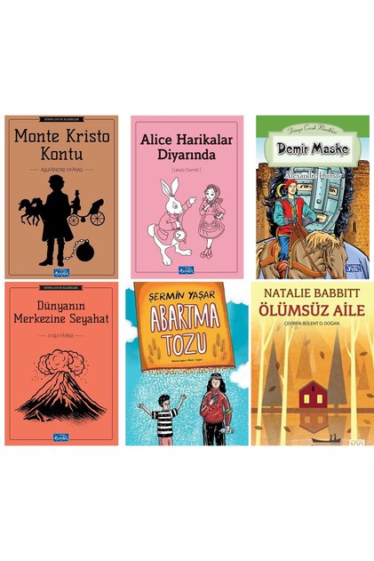 PARILTI YAYINLARI 5,6,Reading Set for Classrooms and ŞERMİN YAŞAR ABARTMA TOZU