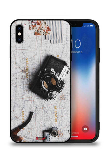 جراب حماية من Apple iPhone XS بكاميرا كلاسيكية